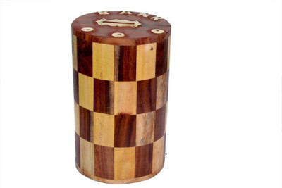 

CraftOnline wooden chess coin piggy bank Coin Bank(Brown)