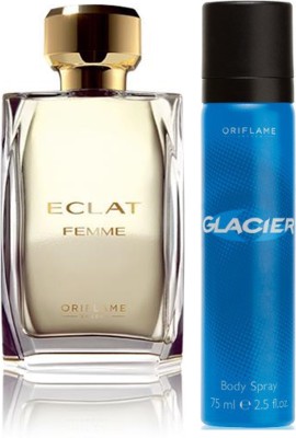 Buy Oriflame Sweden Eclat Femme Eau de Toilette 50ml (30128) With Glacier  Body Spray 75ml(Set of 2) on Flipkart