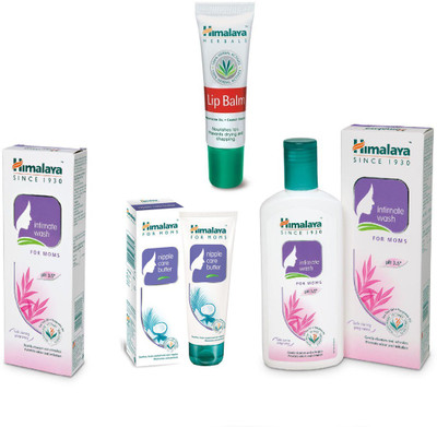

Himalaya Intimate Wash, Lip Balm, Nipple Care Butter(Set of 4)
