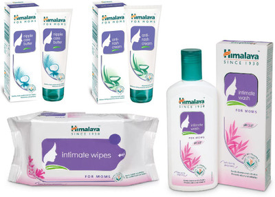 

Himalaya Nipple Care Butter, Anti Rash Cream, Intimate Wipes, Intimate Wash(Set of 4)