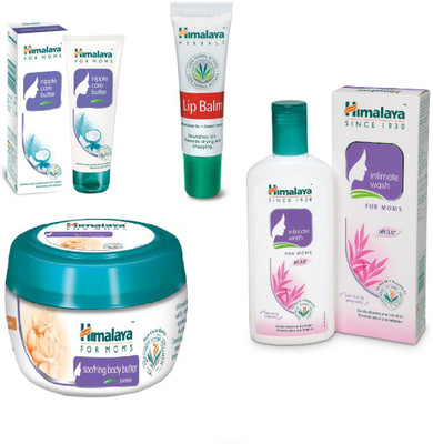 

Himalaya Nipple Care Butter, Lip Balm, Soothing Body Butter, Intimate Wash(Set of 4)