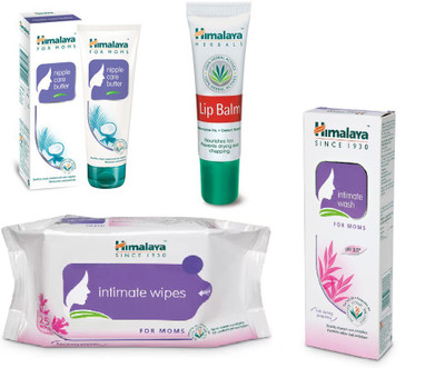 

Himalaya Nipple Care Butter, Lip Balm, Intimate Wipes, Intimate Wash(Set of 4)