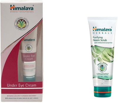 

Himalaya under eye cream, neem scrub(Set of 2)
