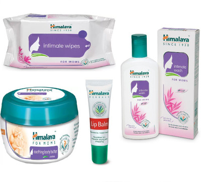 

Himalaya Intimate Wipes, Soothing Body Butter, Lip Balm, Intimate Wash(Set of 4)