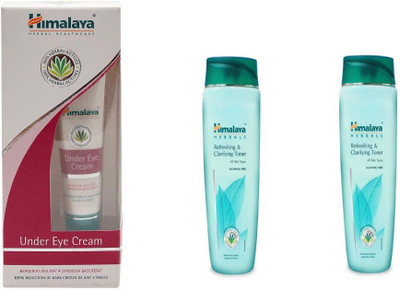 

Himalaya under eye cream, refreshing clarifying toner(Set of 3)