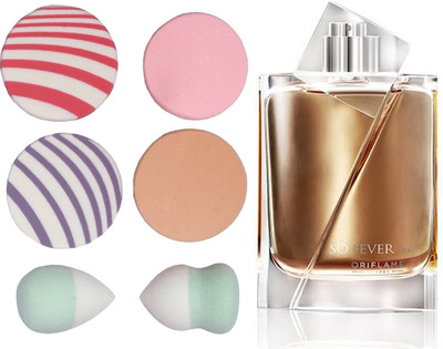 

Oriflame Sweden So Fever Him Eau de Toilette 75ml (31074) With Puff Sponge(Set of 7)