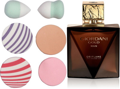 

Oriflame Sweden Giordani Gold Man Eau de Toilette 75ml (32155) With Puff Sponge(Set of 7)