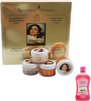 

Shahnaz Husain Gold Facial Kit 40 g and Ayur Skin Toner (Set of 2)(Set of 2)