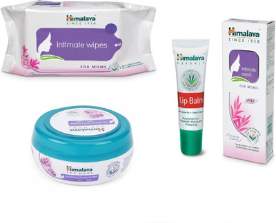 

Himalaya Intimate Wipes, Soothing Body Butter, Intimate Wash, Lip Balm(Set of 4)