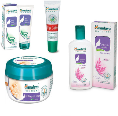 

Himalaya Anti Rash Cream, Lip Balm, Soothing Body Butter, Intimate Wash(Set of 4)