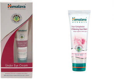 

Himalaya under eye cream, clear complexion whitening face wash(Set of 2)