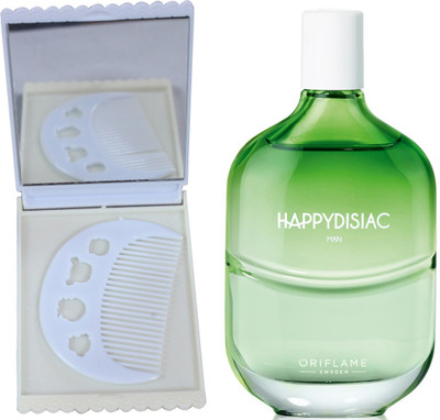 

Oriflame Sweden Happydisiac Man Eau de Toilette 75ml (32159) With Comb & Mirror Set(Set of 3)