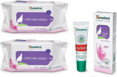 

Himalaya Intimate Wipes, Lip Balm, Intimate Wash(Set of 4)