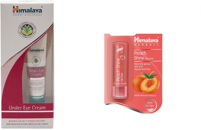 

Himalaya under eye cream, peach shine lip balm(Set of 2)
