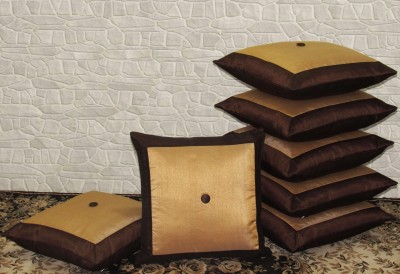 ZIKRAK EXIM Plain Cushions Cover(Pack of 7, 40 cm*40 cm, Brown, Beige)
