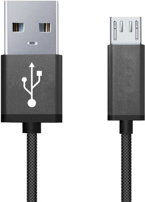 

TIZUM Indestructible (1.2 meter/ 4 Feet) Fast Charging USB Cable(Black)