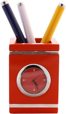 

Tootpado 1 Compartments Wood Desk Organizer(Orange)