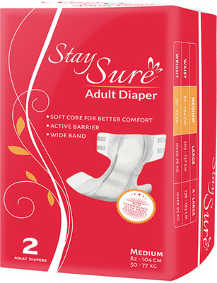 

Staysure STAY SURE Adult Diapers - M(2 Pieces)