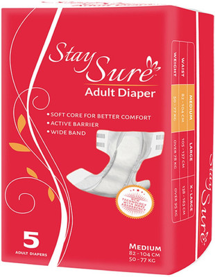 

Staysure STAY SURE Adult Diapers - M(5 Pieces)