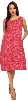 VERONIQUE Women A-line Pink Dress