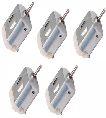 

TechWiz 5 Pcs Small DC Motor 6V, High-Speed, For RC Toys And RC Cars Educational Electronic Hobby Kit