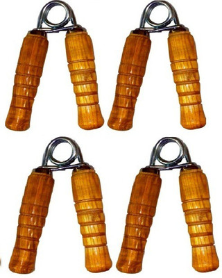 

Monika Sports 4 pc wooden hand grip for exercise in home & gym Hand Grip/Fitness Grip(Brown)