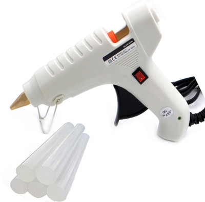 

OKASTA 40 Watt (Free 6 Glue Sticks ) Hot Melt Glue Gun For Quick Repairs, Paper & Cloth High-Tech Professional Electronic Standard Standard Temperature Corded Glue Gun(11 mm)