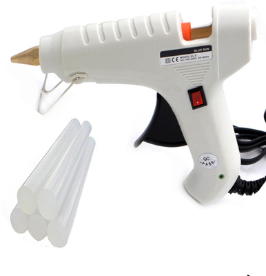 

OKASTA | HIGH QUALITY |Leak Proof | With 5 STICKs Heavy Hot Melt Glue Gun (Multi Color ) For Quick Repairs, Paper & Cloth High-Tech Professional Standard Temperature Corded Glue Gun(11 mm)