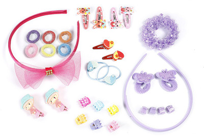 

Sringhar Hair accessories pack of 31 pcs In clude hair band and bracelate Hair Accessory Set(Multicolor)