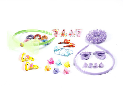 

Sringhar Hair accessories pack of 31 pcs In clude hair band and bracelate Hair Accessory Set(Multicolor)