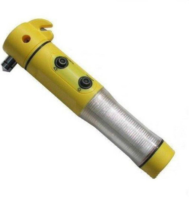

Three Secondz Car Tool with LED Emergency Flash Light ,Torch ,Safety Belt Cutter Speciality Hammer(0.07 kg)