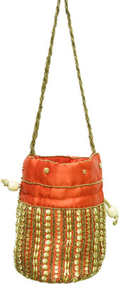 

Kalakriti Handicrafts Pouch Potli(Red)
