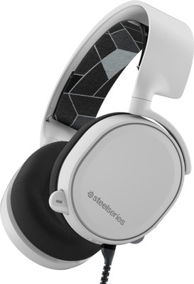 

SteelSeries Arctis 3 Wired Headset with Mic(White, On the Ear)