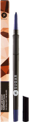 Sugar Cosmetics Twist and Shout Fadeproof Kajal(02 Still Got The Blues (Dark Blue), 0.35 g)