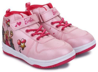 

Barbie Girls Velcro Walking Shoes(Pink, Metalic baby pink