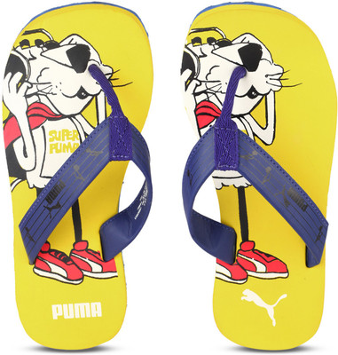

Puma Boys & Girls Slip On Slipper Flip Flop(Yellow