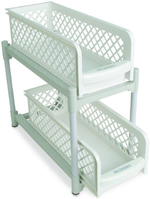 

Online World Plastic Kitchen Rack(White)