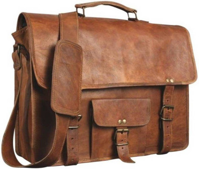 

SV Traders 15 inch Laptop Messenger Bag(Brown)