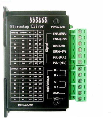 Robodo TB6600 stepper motor Driver Controller 4A 9~42V TTL 16 Micro-Step CNC 1 Axis(Black)