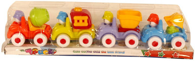 

SS Traders Cute 4 set trucks for kids,enjoy playing with trucks-good gift for kids.(Multicolor)