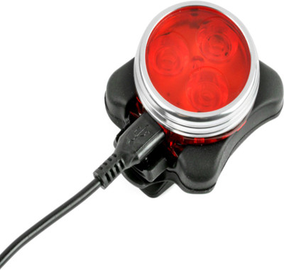 

SHIVEXIM Imported Bicycle 3 LED 4 Mode USB Recharegable Rear Light Red LED Rear Break Light(Red)