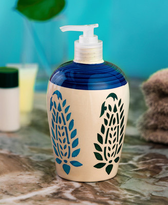 

Sforzi Ceramic liquid soap dispenser 450 ml Gel, Lotion, Conditioner, Soap, Shampoo Dispenser(Multicolor)