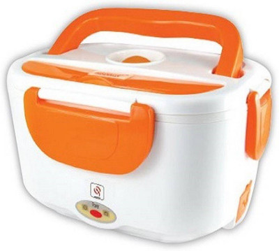 

Elegant Shopping Electronic heating lunch box 2 Containers Lunch Box(1050 ml), Orange;white