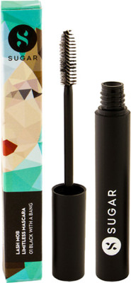 

Sugar Cosmetics Lash Mob Limitless Mascara 9 ml(01 Black With A Bang (Black))