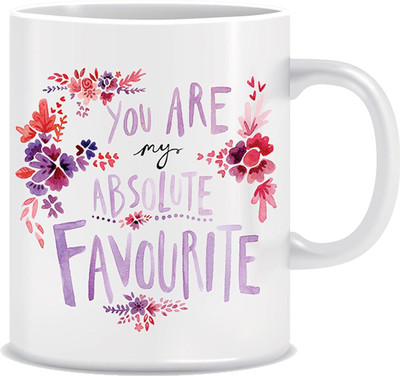 

Everyday Desire You are my absolute Favourite ED011 Ceramic Mug(300 ml), Multicolor