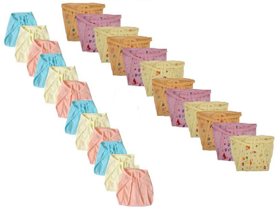 

yodream Reusable Cotton and Hosiery Cloth Diaper /Langot / Nappy for new born baby (0-6 Months (12 Cotton+12 Hosiery=Pack of 24 Nappy, Multiclor