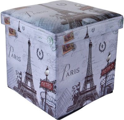 

Uberlyfe Leatherette Cube Ottoman(Finish Color - Vintage Paris)