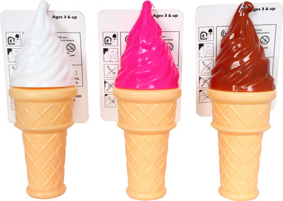 

Anvi ANG Ice Cream Softy Bubble Combo for Kids(Set of 3)(Beige)