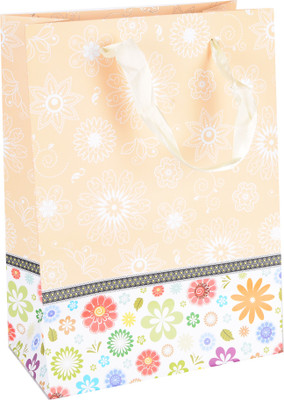 

Enwraps Printed Party Bag(Yellow, Pack of 12)
