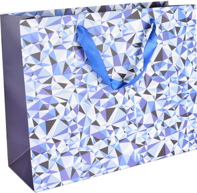 

Enwraps Printed Party Bag(Blue, Pack of 12)
